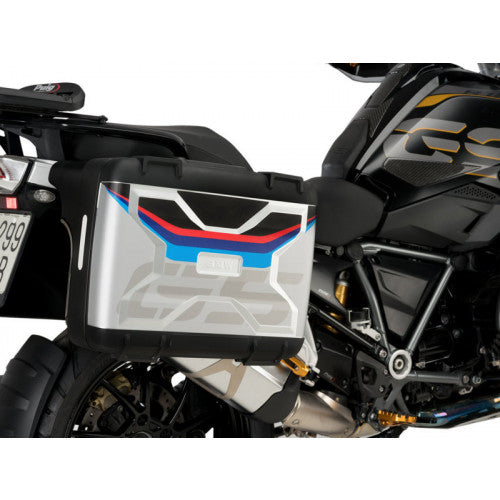 Puig Side Case Stickers / Decals Black For BMW R1200 GS (04-18)