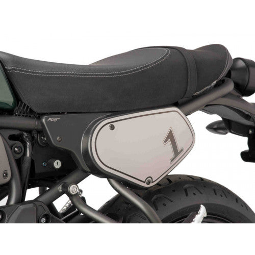 Puig Retro Side Panels With Sticker Set Carbon Look For Yamaha XSR 700 (16-23)