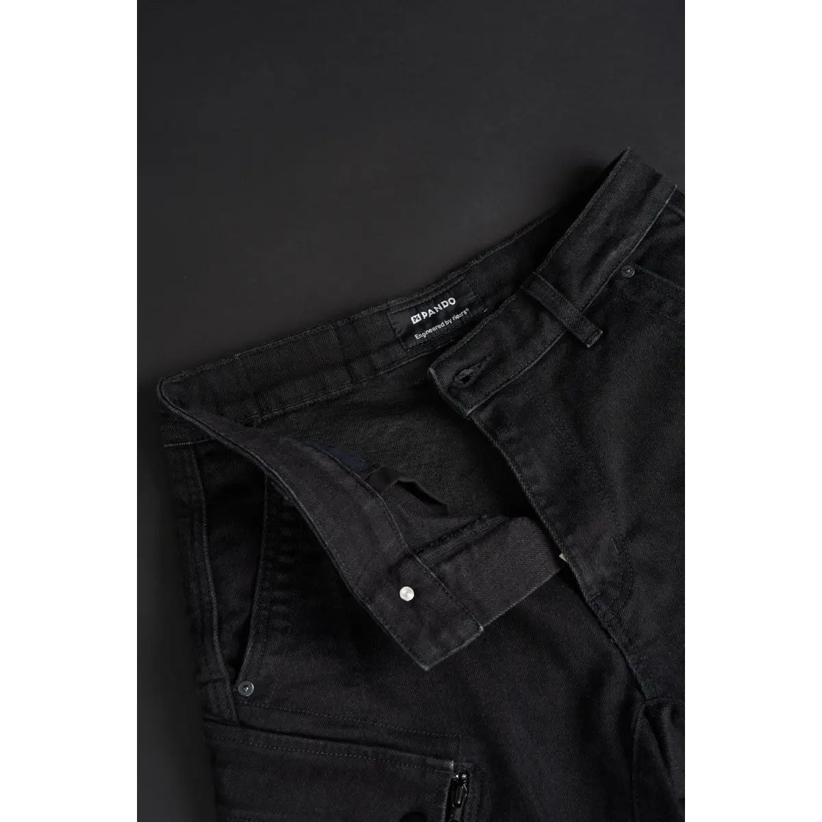 Pando Moto Mark AAA Jeans Black FREE UK Delivery, FREE 365 Day Returns | Moto Central