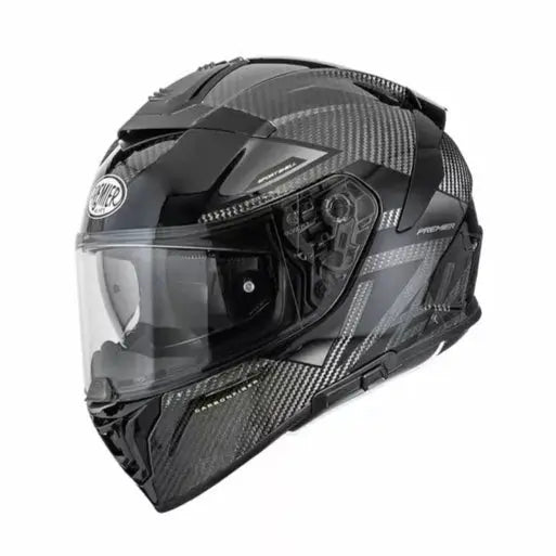 Premier Devil Carbon MN 9 BM Full Face Helmet Grey / Black - FREE UK Shipping, FREE 365 Day Returns | Moto Central