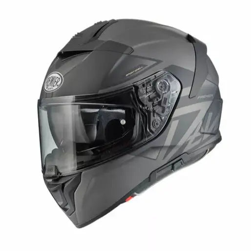 Premier Devil MN 17 BM Full Face Helmet Grey / Black - FREE UK Shipping, FREE 365 Day Returns | Moto Central