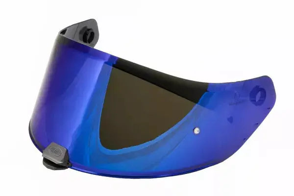 Premier Devil & Hyper Helmet Visor Blue Chromed - FREE UK Shipping, FREE 365 Day Returns | Moto Central