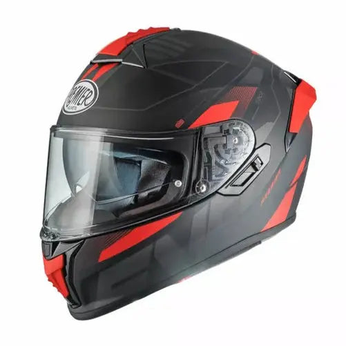 Premier Evoluzione PR 92 BM Full Face Helmet Black / Red - FREE UK Shipping, FREE 365 Day Returns | Moto Central