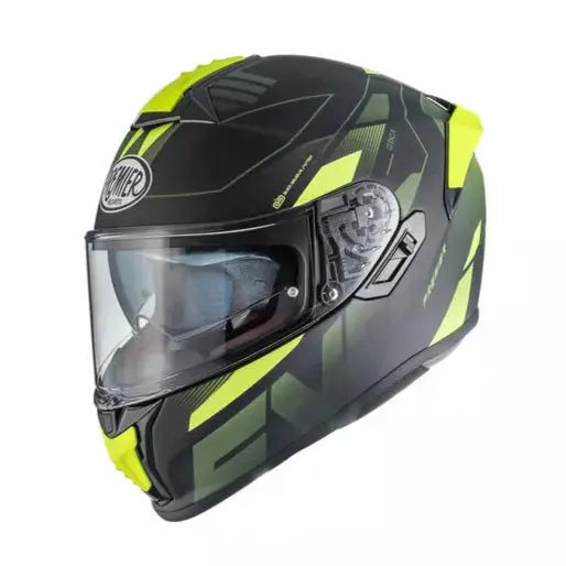 Premier Evoluzione PR Y9 BM Full Face Helmet Black / Yellow - FREE UK Shipping, FREE 365 Day Returns | Moto Central