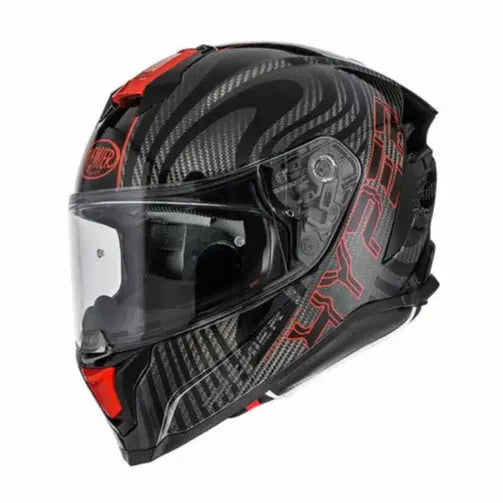 Premier Hyper Carbon PS 2 Full Face Helmet Red / Black - FREE UK Shipping, FREE 365 Day Returns | Moto Central