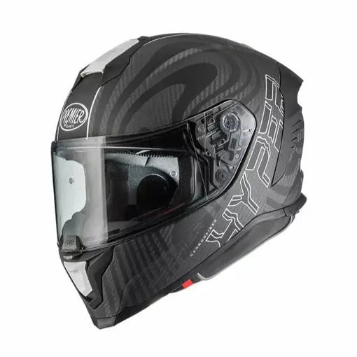 Premier Hyper Carbon PS 8 Full Face Helmet Black / White - FREE UK Shipping, FREE 365 Day Returns | Moto Central