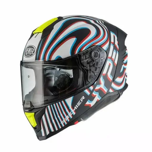 Premier Hyper PS Full Face Helmet Blue / White / Black - FREE UK Shipping, FREE 365 Day Returns | Moto Central