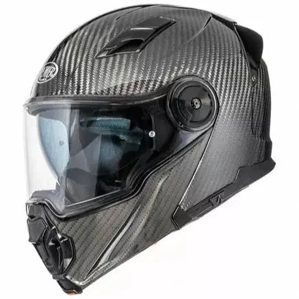 Premier Landcruiser Carbon Flip Up Helmet Grey - FREE UK Shipping, FREE 365 Day Returns | Moto Central