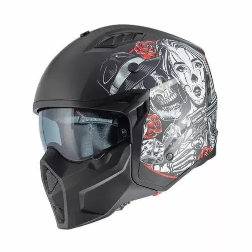 Premier Subverter DB 9 BM Convertible Helmet Matt Grey - FREE UK Shipping, FREE 365 Day Returns | Moto Central