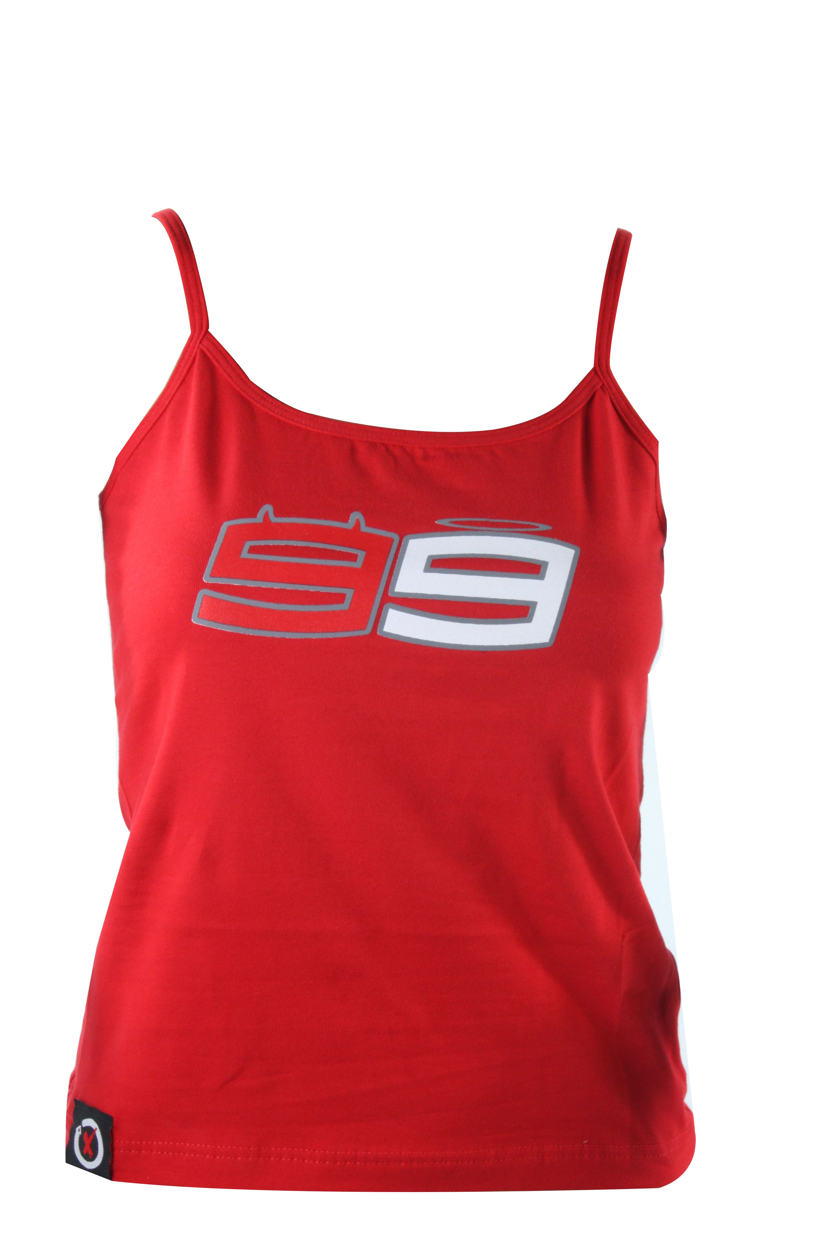 MotoGP Lorenzo 99 Ladies Vest Red - FREE UK Shipping, FREE 365 Day Returns | Moto Central