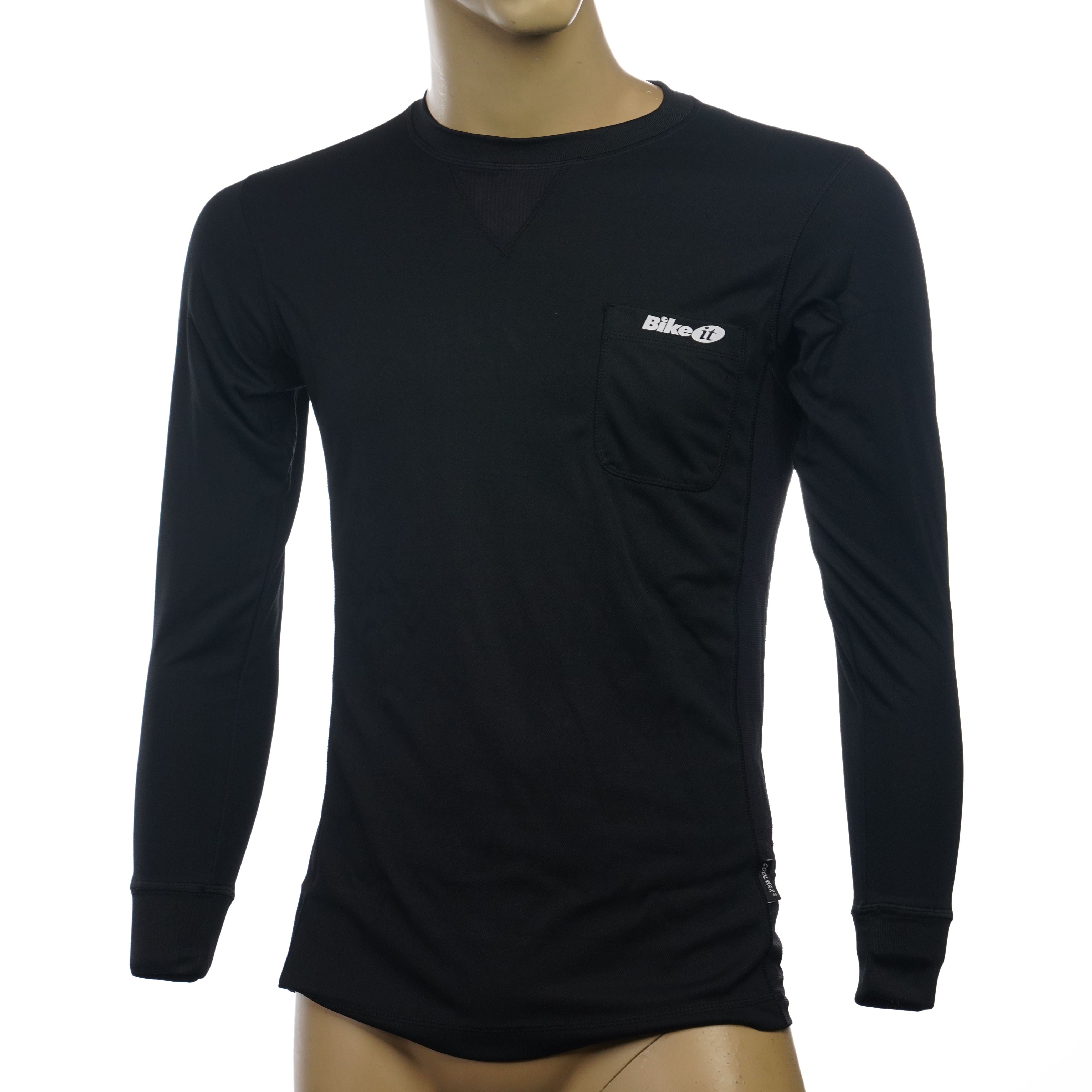 Bike It Coolmax Base Layer Long Sleeves Shirt  - FREE UK Delivery - Moto Central