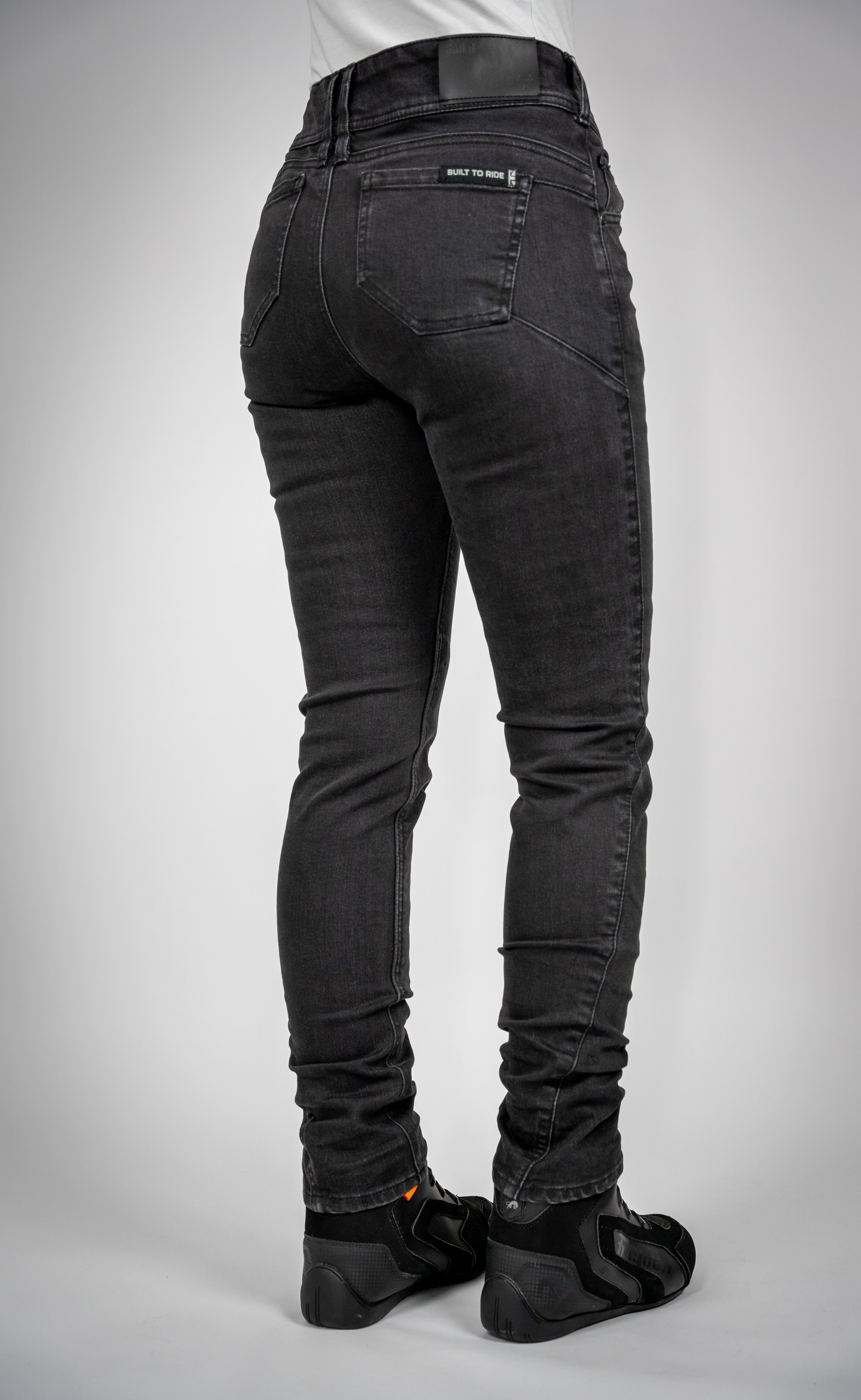 Bull-it Raven Ladies Slim Fit Denim Jeans Black - FREE UK Shipping, FREE 365 Day Returns | Moto Central