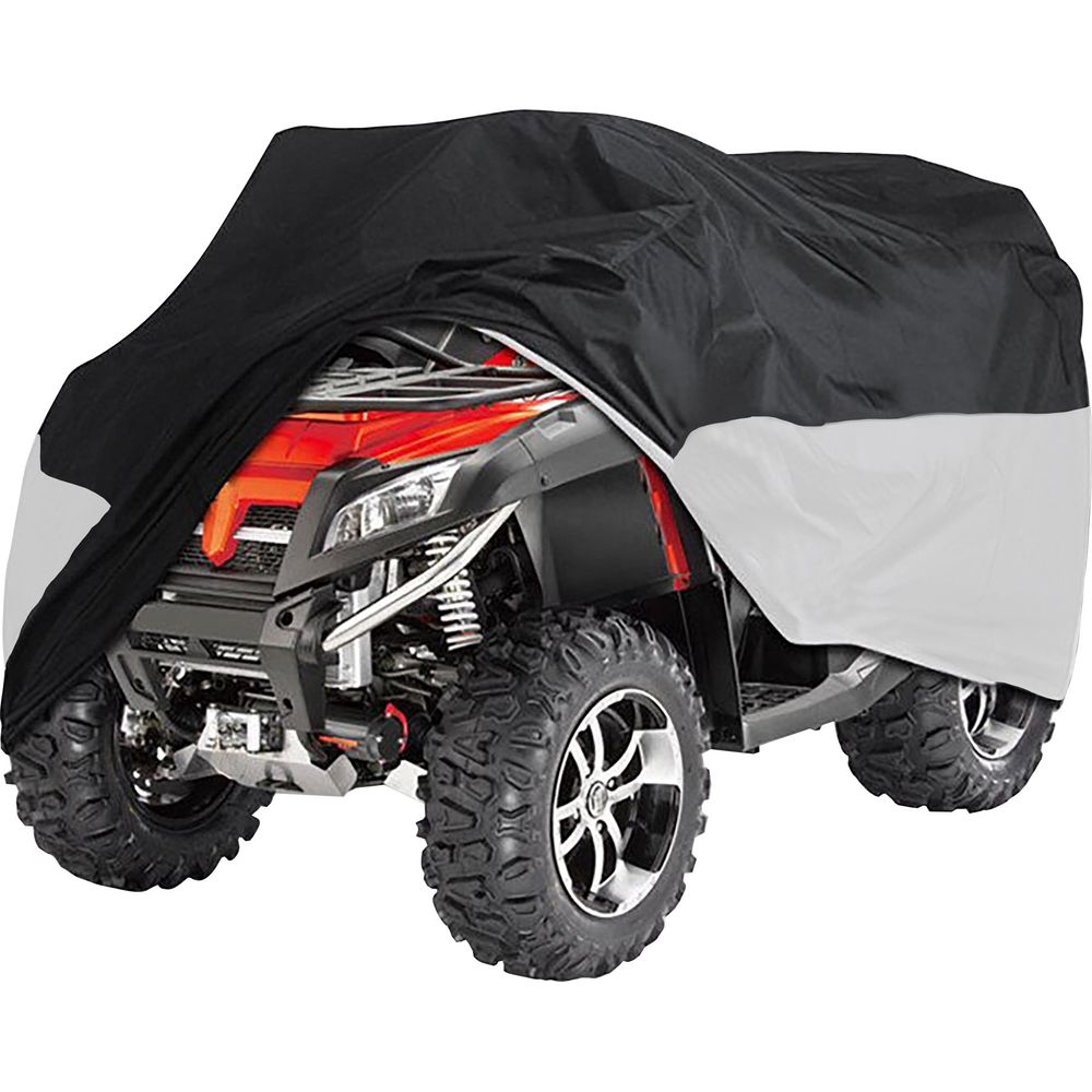 Bike It ATV Rain Cover Black / Silver Large Fits 250cc And Over