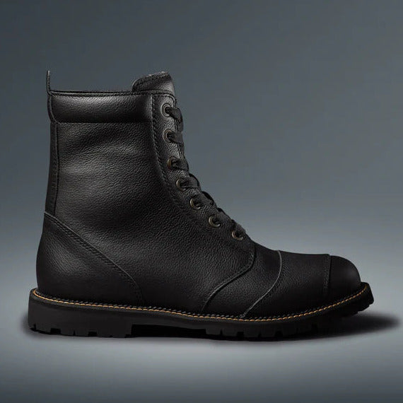 Belstaff Resolve Short Leather Boots Black