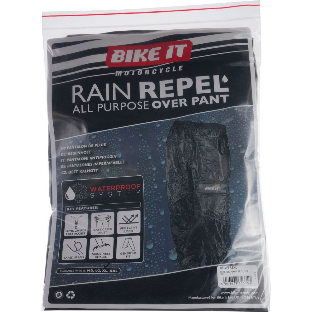 BikeTek Deluxe Rain Over Trouser  - FREE UK Delivery - Moto Central