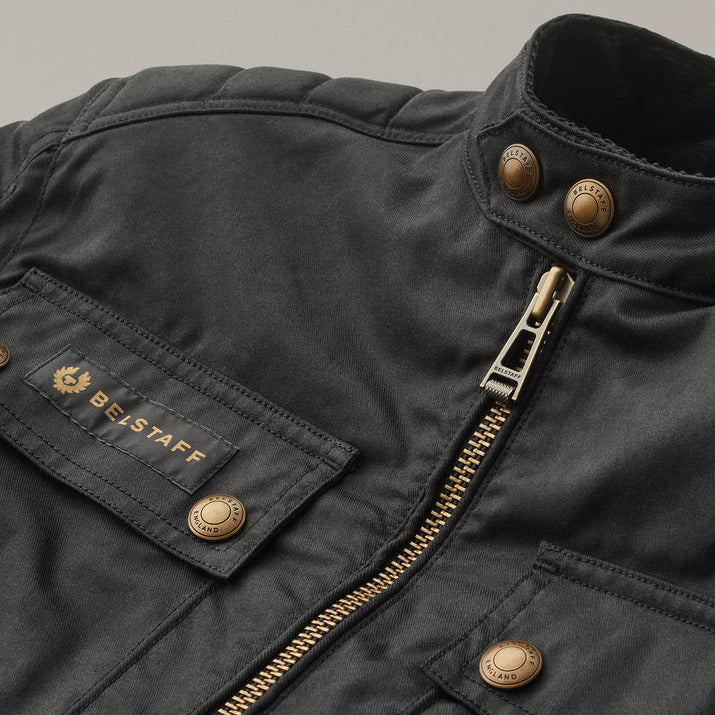 Belstaff Roberts 2.0 Technical Waxed Cotton Jacket Black