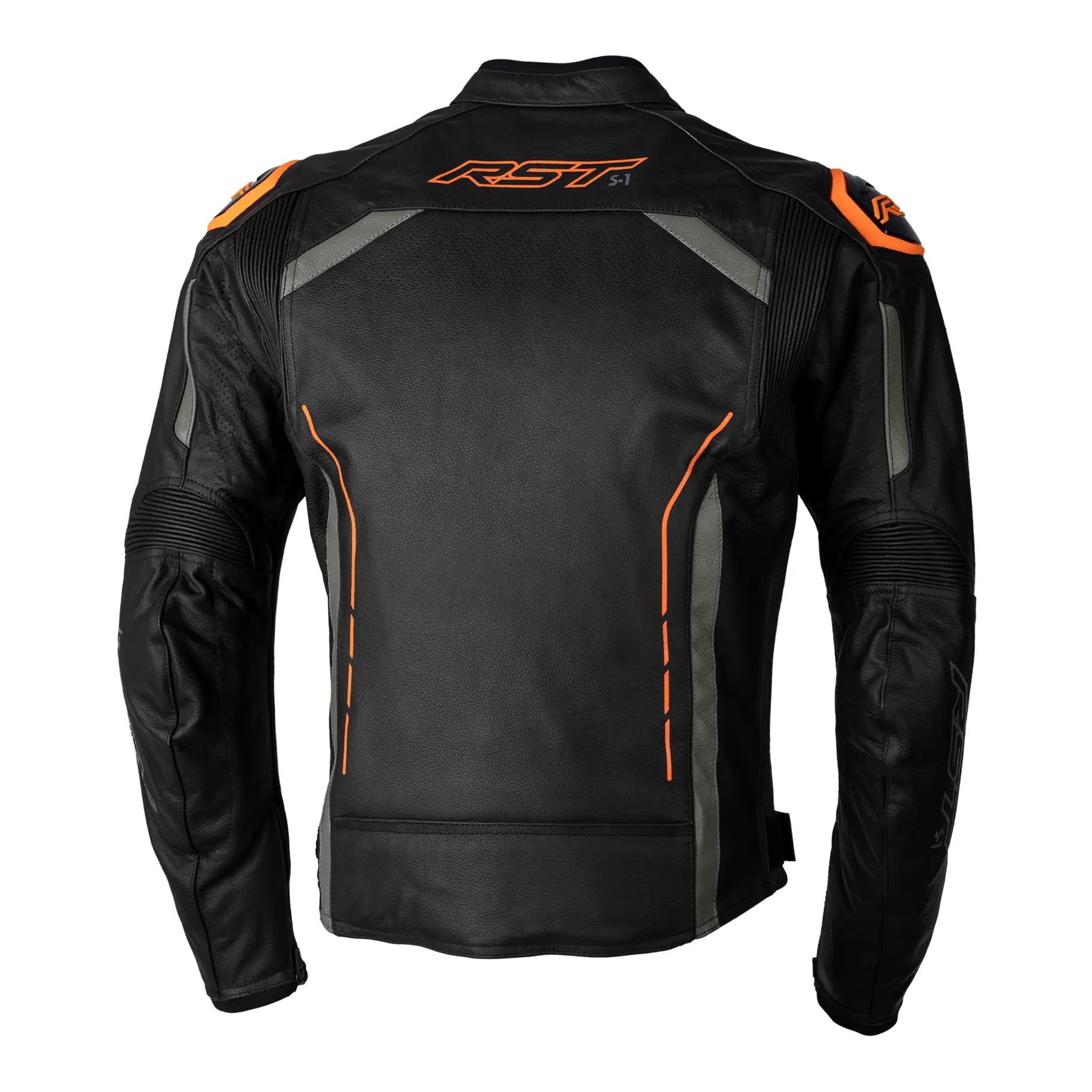 RST S1 CE Leather Jacket Black / Grey / Red  - FREE UK Shipping, FREE 365 Day Returns | Moto Central