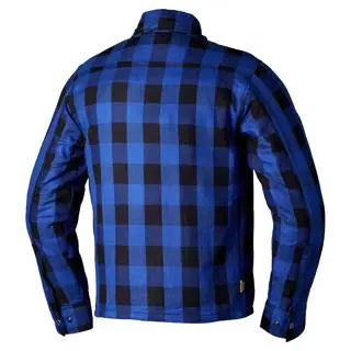 RST x Kevlar Lumberjack CE Textile Shirt Blue / Grey Check  - FREE UK Shipping, FREE 365 Day Returns | Moto Central