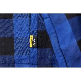 RST x Kevlar Lumberjack CE Textile Shirt Blue / Grey Check  - FREE UK Shipping, FREE 365 Day Returns | Moto Central