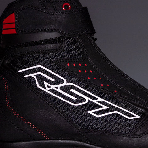 RST Frontier CE Ladies Boots Black / Red - FREE UK Shipping, FREE 365 Day Returns | Moto Central