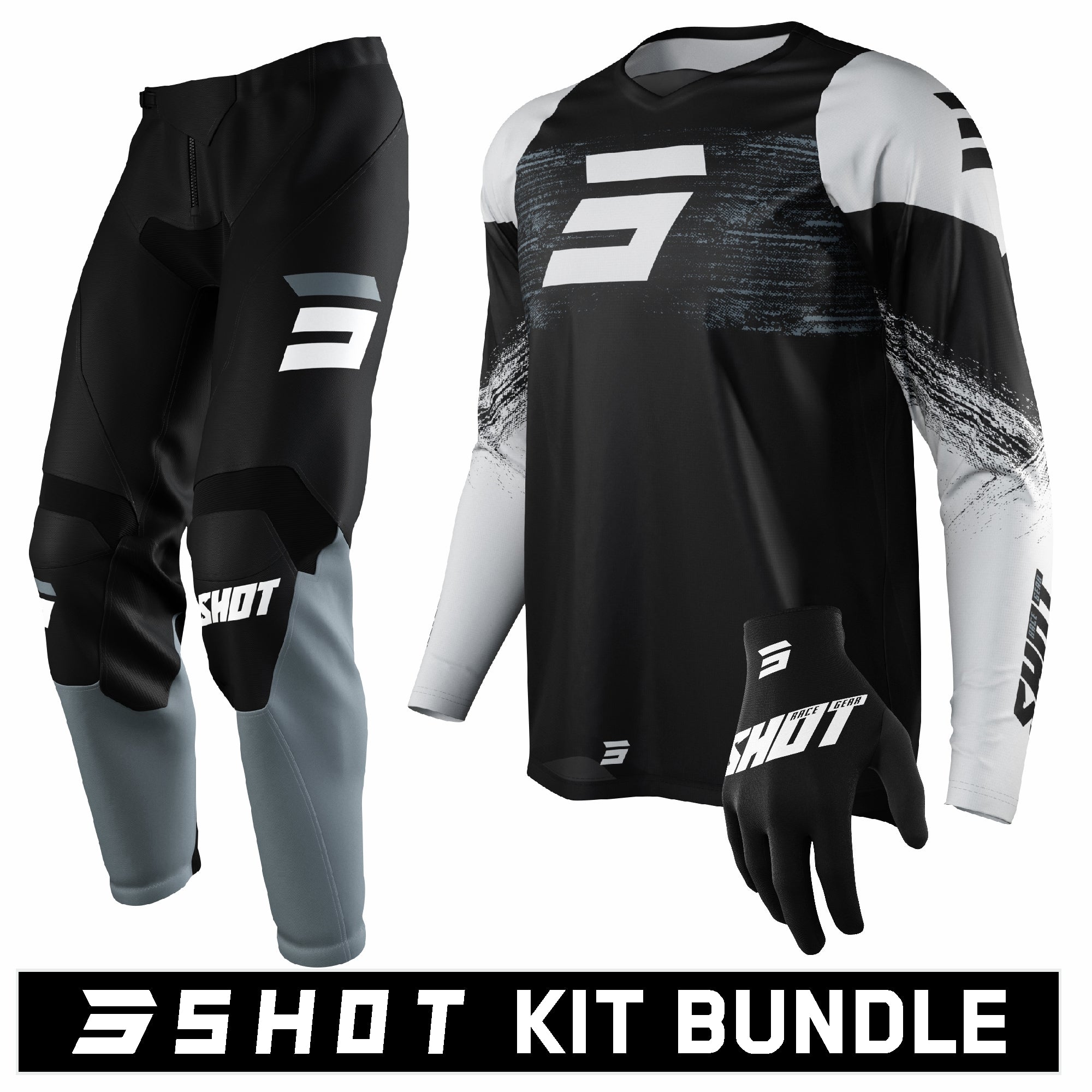 Shot RAW Burst Black Kit Bundle Black / White