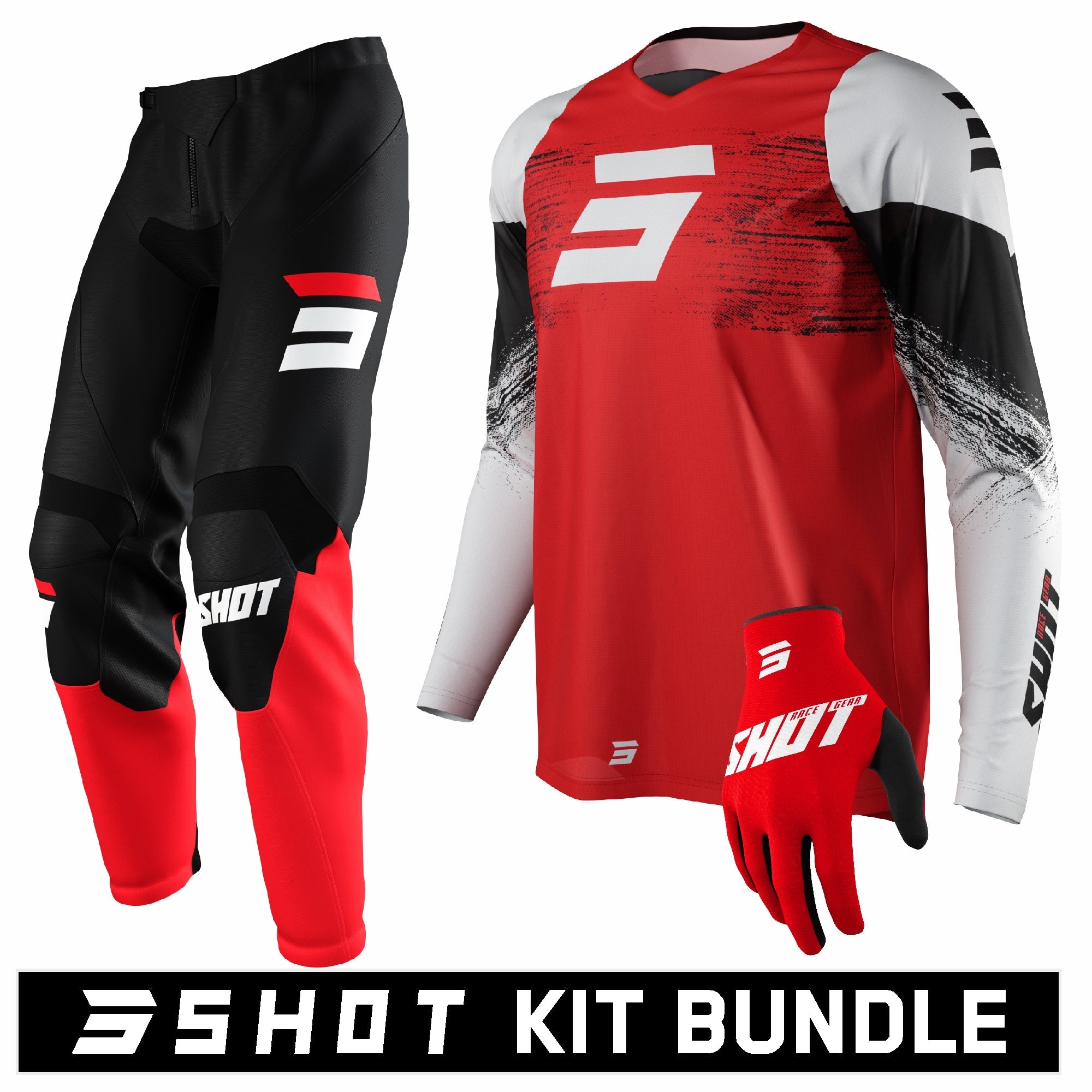 Shot RAW Burst Red Kit Bundle Black / Red / White