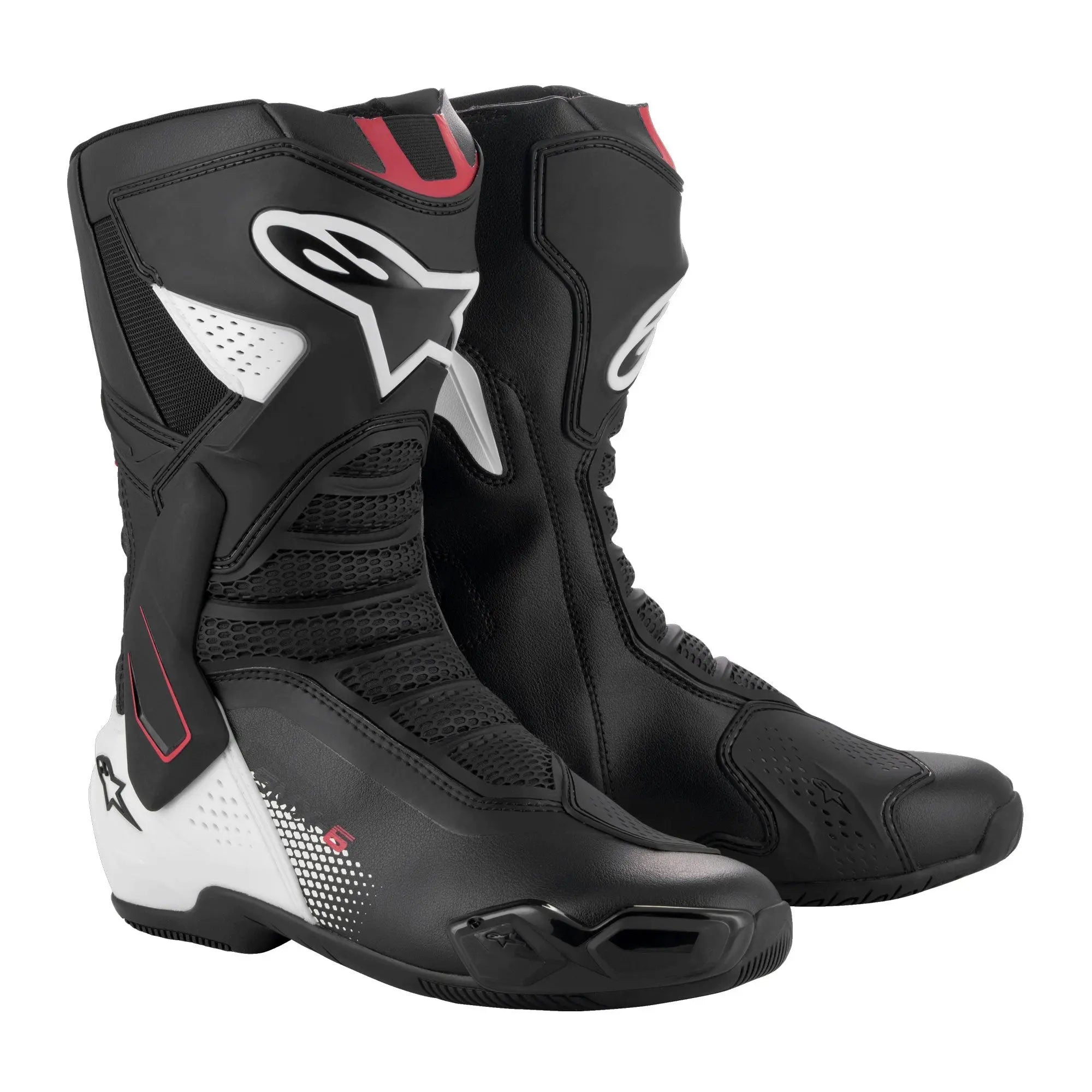 Alpinestars SMX-6 V3 Boots Black / White / Red Graphic  - FREE UK Shipping, FREE 365 Day Returns | Moto Central