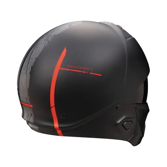 Scorpion Exo-Combat 2 Lord Full Face Helmet Matt Black / Red  - FREE UK Shipping, FREE 365 Day Returns | Moto Central