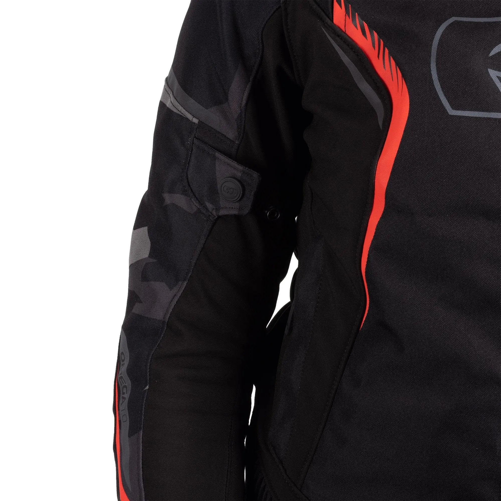 Oxford Omega 1.0 Dry2Dry Ladies Textile Jacket Black / Camo / Red  - FREE UK Shipping, FREE 365 Day Returns | Moto Central