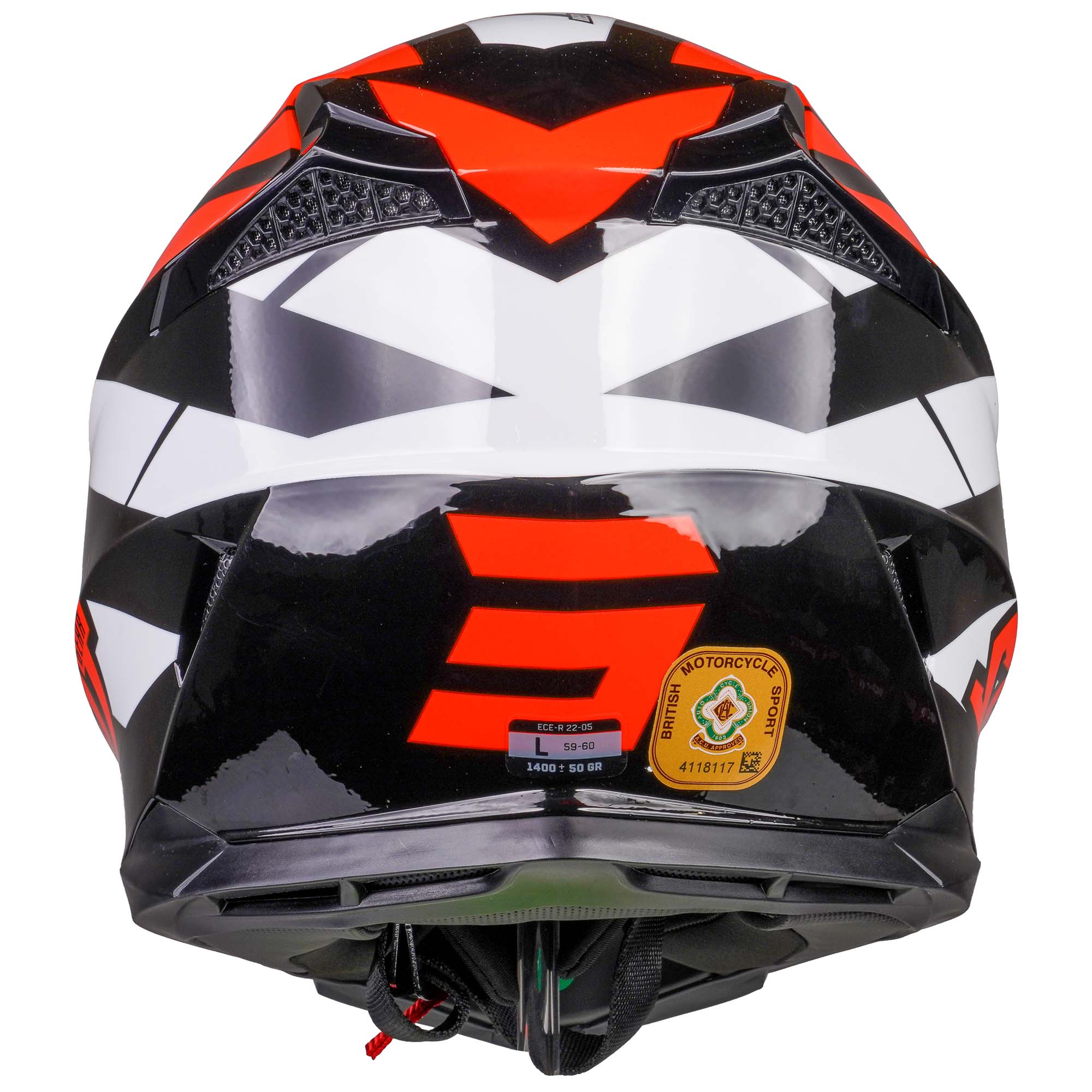 Shot Pulse MX Helmet Revenge Black / Orange / Glossy White