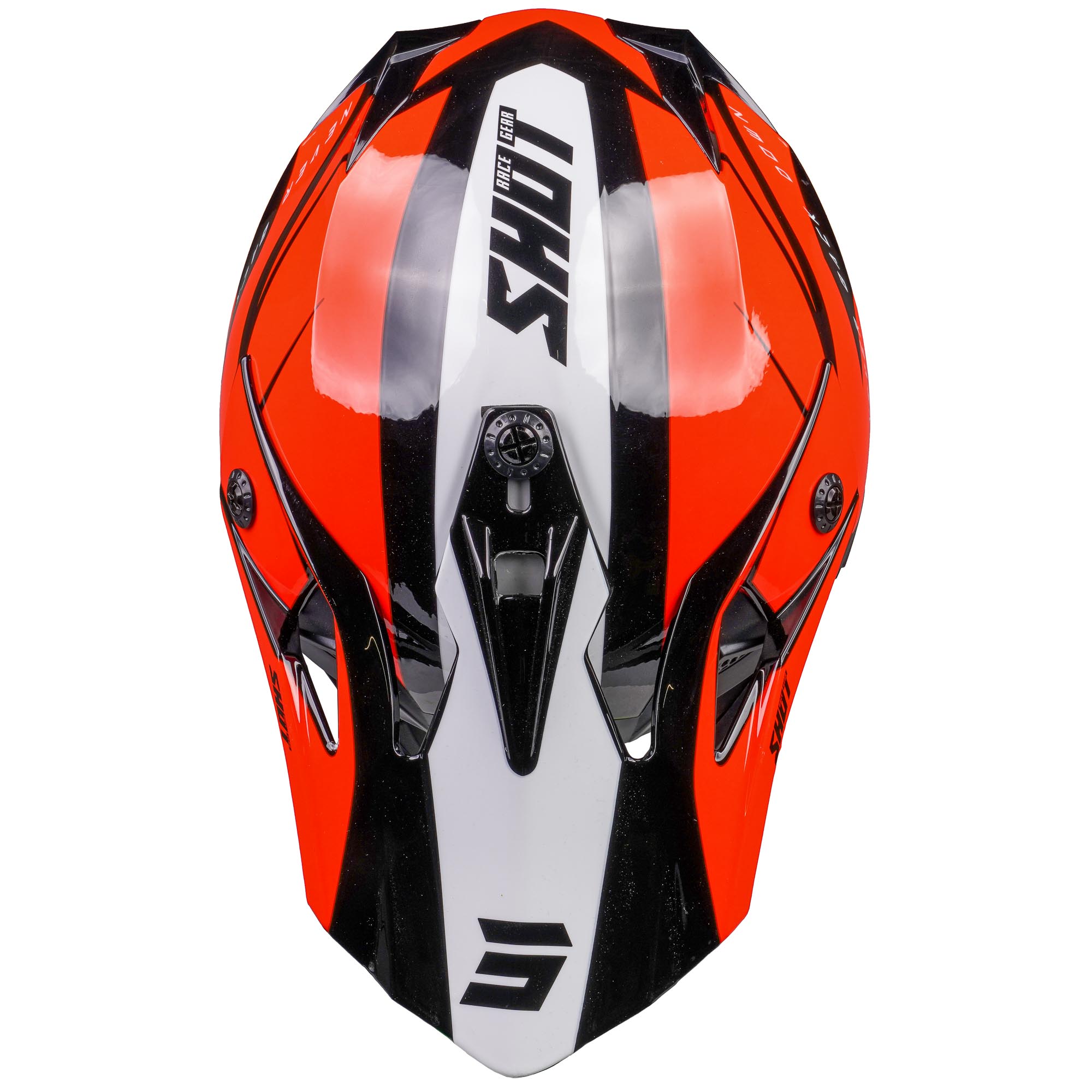 Shot Pulse MX Helmet Revenge Black / Orange / Glossy White