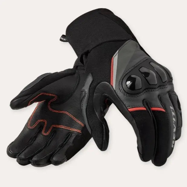 Revit Combustion Leather / Textile Gloves Black / Anthracite  - FREE UK Shipping, FREE 365 Day Returns | Moto Central