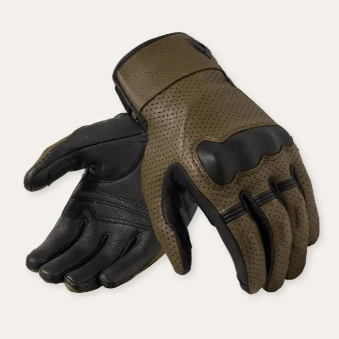 Revit New Heights Leather Gloves Brown / Black  - FREE UK Shipping, FREE 365 Day Returns | Moto Central