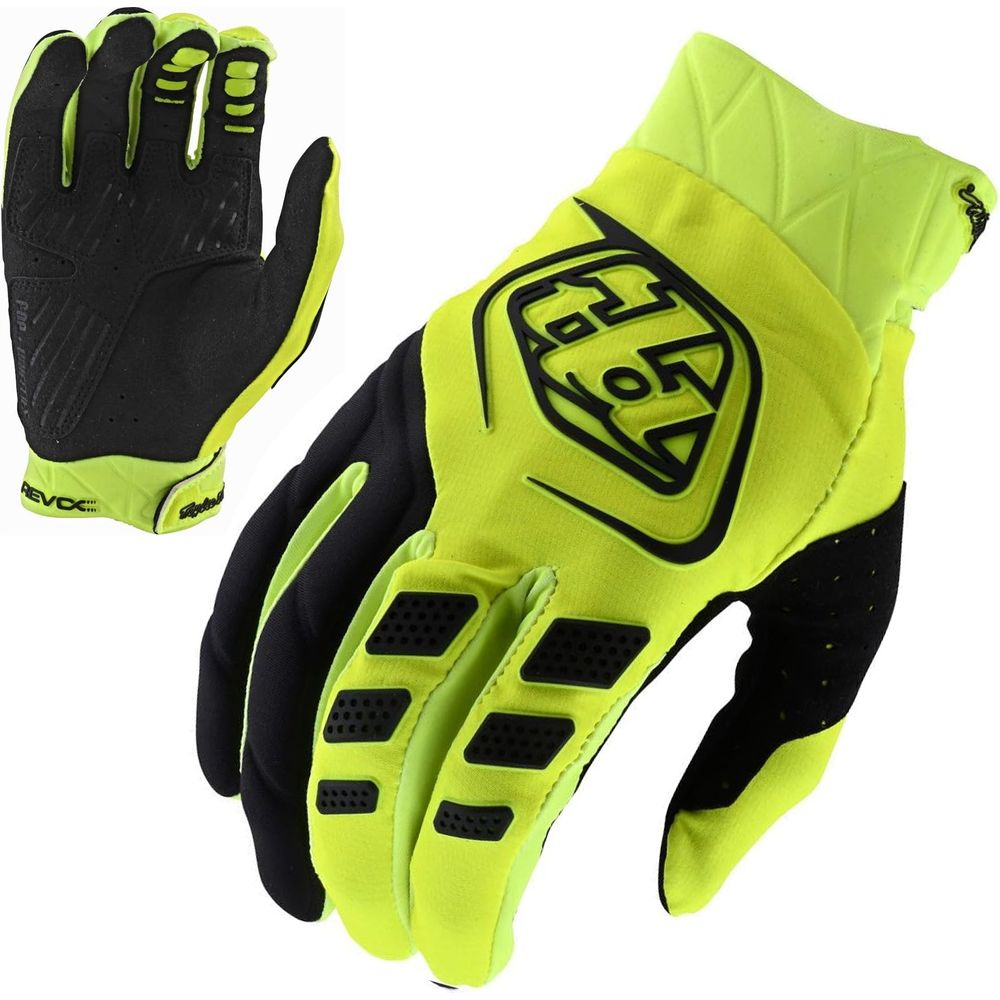 Troy Lee Designs Revox Textile Gloves Fluo Yellow