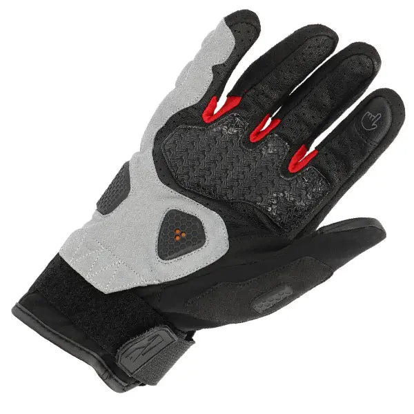 Richa Bogota Textile Gloves Black / Blue / Red  - FREE UK Shipping, FREE 365 Day Returns | Moto Central