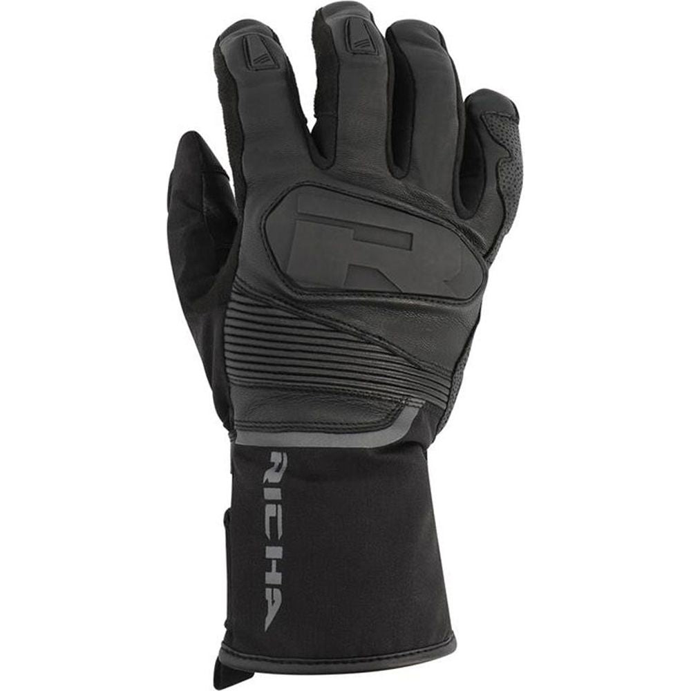 Richa Nautilus Leather Gloves Black  - FREE UK Shipping, FREE 365 Day Returns | Moto Central
