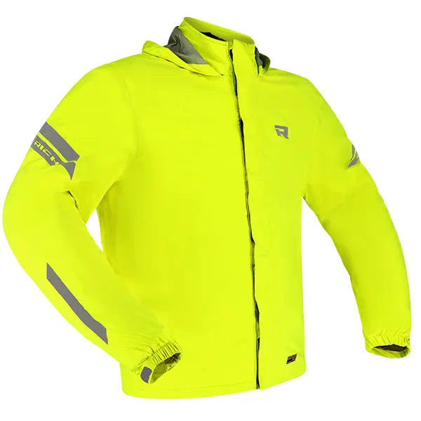 Richa Rain Stretch 2L Over Hoodie Fluo Yellow  - FREE UK Shipping, FREE 365 Day Returns | Moto Central