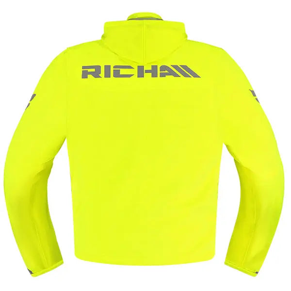 Richa Rain Stretch 2L Over Hoodie Fluo Yellow  - FREE UK Shipping, FREE 365 Day Returns | Moto Central