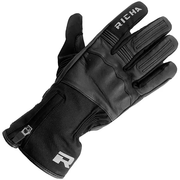 Richa Strada Gloves Black  - FREE UK Shipping, FREE 365 Day Returns | Moto Central