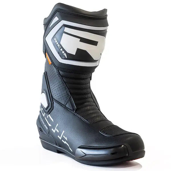 Richa Stradale Boots Black / White FREE UK Delivery, FREE 365 Day Returns | Moto Central