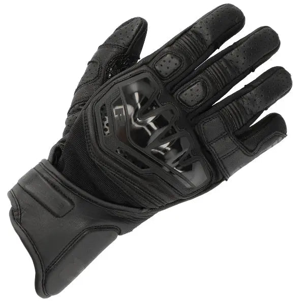 Richa Stradale Stealth Short Gloves Black  - FREE UK Shipping, FREE 365 Day Returns | Moto Central