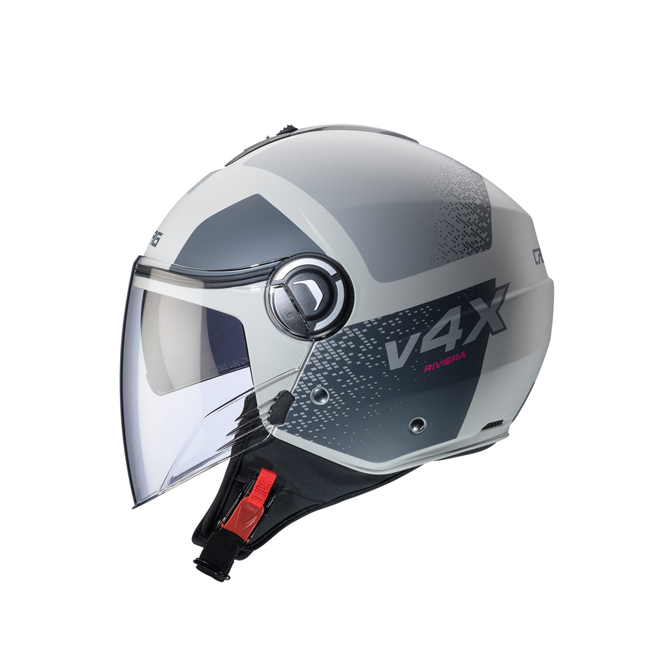 Caberg Riviera V4X Alpha Open Face Helmet Matt Sand / Anthracite / Grey - FREE UK Shipping, FREE 365 Day Returns | Moto Central