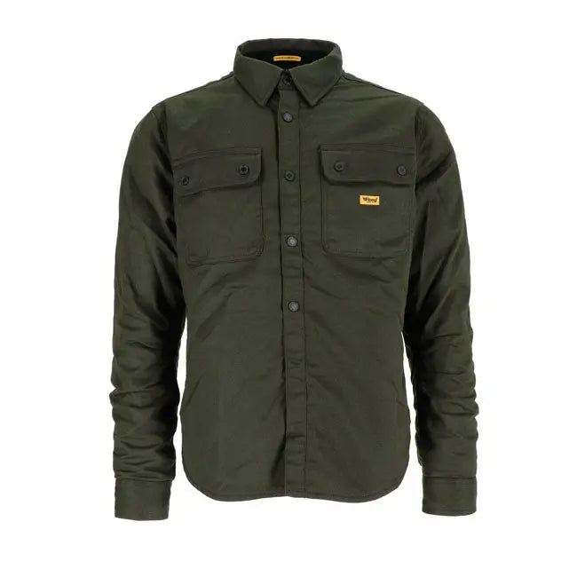 Roeg Chris Overshirt Army Green FREE UK Delivery, FREE 365 Day Returns | Moto Direct