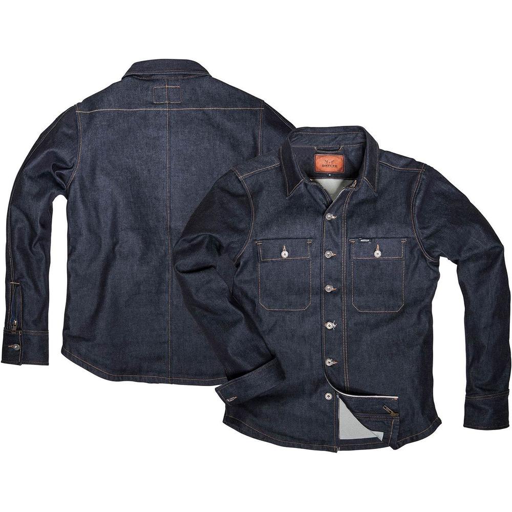 Rokker Denim Rider Shirt Raw Blue  - FREE UK Shipping, FREE 365 Day Returns | Moto Central