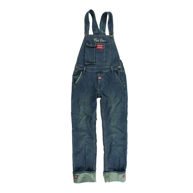 Rusty Pistons Bedford Bib Overall Blue  - FREE UK Shipping, FREE 365 Day Returns | Moto Central