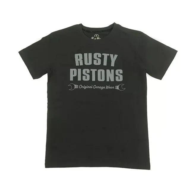 Rusty Pistons Gabbs T-Shirt Black  - FREE UK Shipping, FREE 365 Day Returns | Moto Central