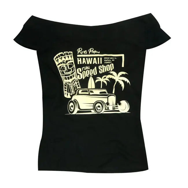 Rusty Pistons Hawaii Ladies T-Shirt  - FREE UK Shipping, FREE 365 Day Returns | Moto Central