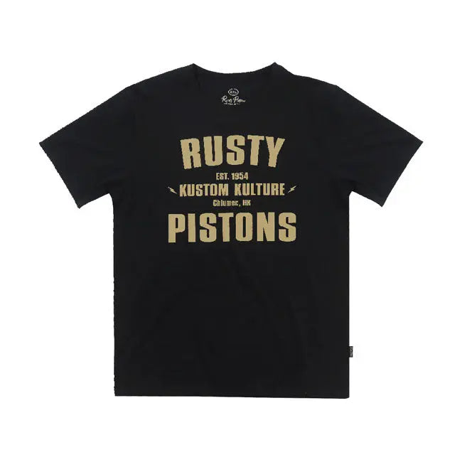 Rusty Pistons Irwindale T-Shirt Black  - FREE UK Shipping, FREE 365 Day Returns | Moto Central