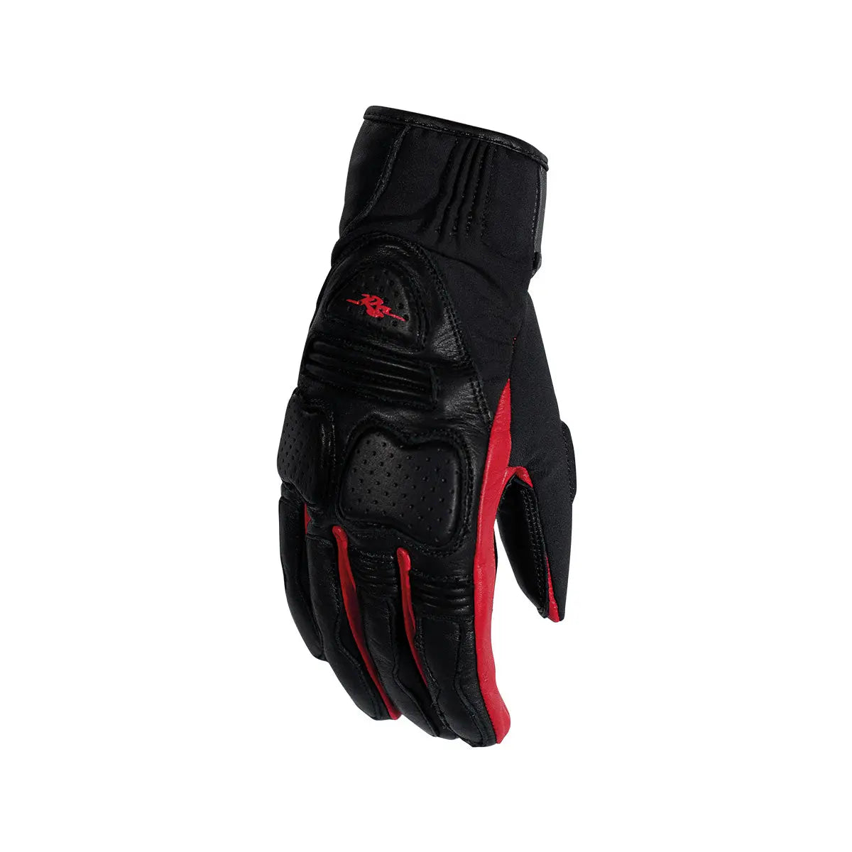 Rusty Stitches Christine Ladies Leather Gloves Black / Red - FREE UK Shipping, FREE 365 Day Returns | Moto Central