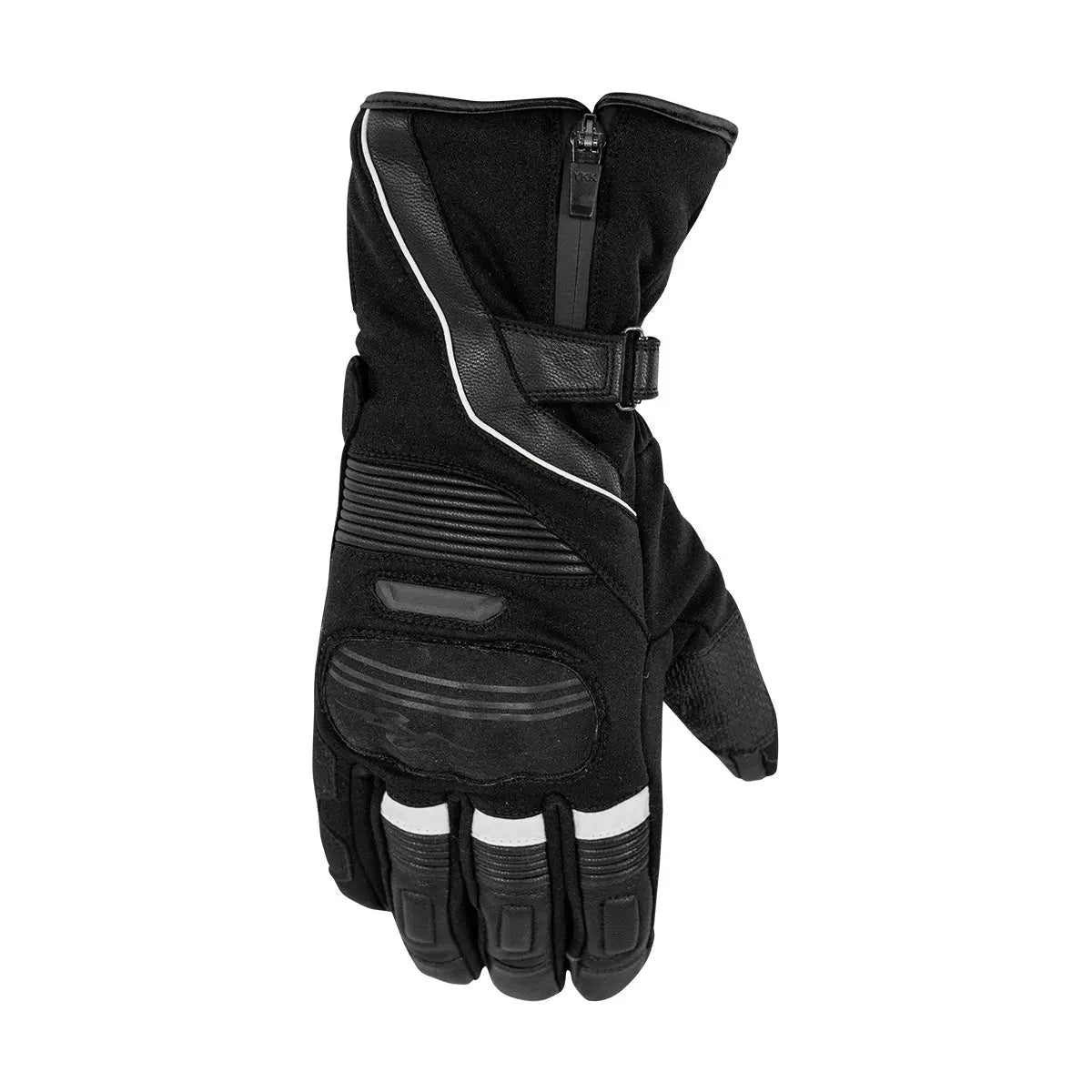 Rusty Stitches Cole Textile Gloves Black / White - FREE UK Shipping, FREE 365 Day Returns | Moto Central